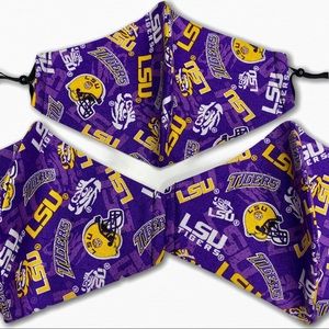 LSU Tigers Louisiana Face Mask Adjustable Straps